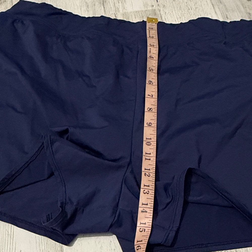 Lands' End Women's Deep Blue Swim Shorts - Picture 6 of 8